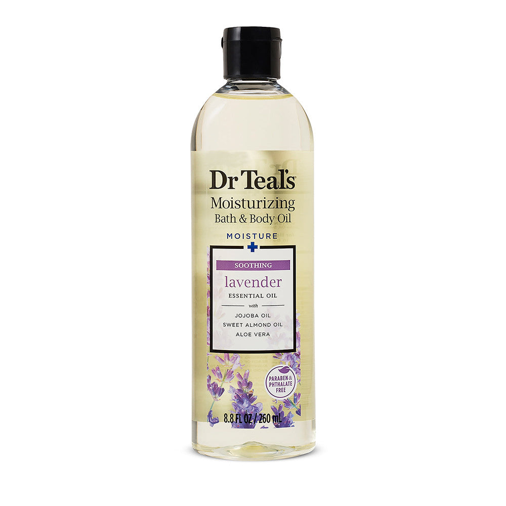 Dr Teals Pure Epsom Salt Soothe and Sleep Body Oil with Lavender, 8.8 Oz